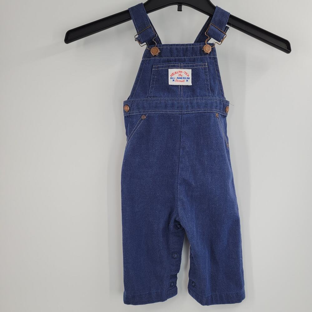 Vintage Health-Tex Baby Blue Overalls Size 12M